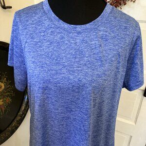 168 Jockey Crew Neck Blue Large Short Sleeve Misses Top